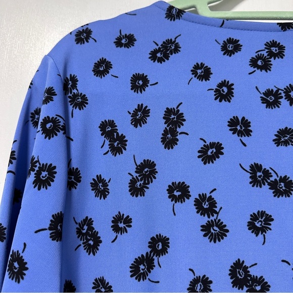 Talbots Blue Floral Jersey Faux Wrap Dress Womens Plus Size 2X NWT Spring Office - Picture 12 of 17